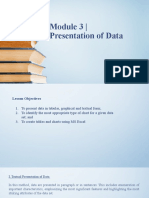 Module 3 - Presentation of Data