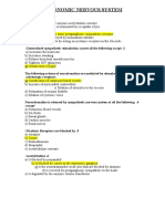 AUTONOMIC NERVOUS SYSTEM Test