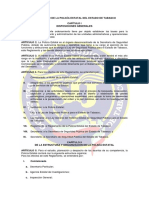 Reglamento de La Policia Estatal Del Estado de Tabasco PDF