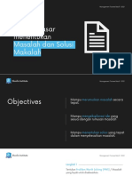 Kaidah Menentukan Masalah Dan Solusi Makalah PDF