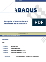 Analysis of Geotechnical Problems With ABAQUS