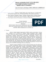 Surat Edaran Menteri Agraria Dan Tata Ruang Badan Pertanahan Nasional Nomor 1 Se 100 HR 01 01 II 2021 Tahun 2021