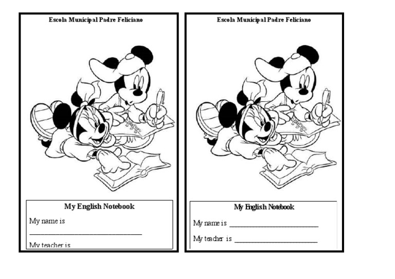 English Notebook Template for Students | PDF