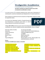 Acta de Contitucion Iniciales de La Empresa Demo Ferre Sas