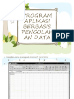 APLIKASI BERBASIS PENGOLAHAN DATA (Ms. EXCEL)