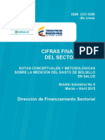 Cifras Financieras Sector Salud No.9