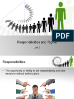 Responsibilities and Rights: Unit 3