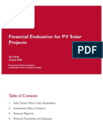 Financial Evaluation of PV Solar Projects