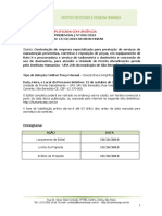 001 - Aviso e Cronograma de Licitação - Proc. 009.2019 - Grupo Raio X