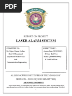 Laser Alarm System: Report On Project