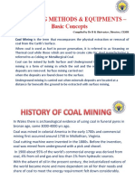 Methods and Technologies of Coal Mining-Basic Concepts