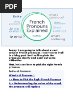 FRENCH II PUC Study Material | PDF | Grammatical Gender | Verb