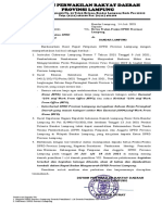 Surat Pemberitahuan Pembatalan Kegiatan Pimpinan Dan Anggota DPRD