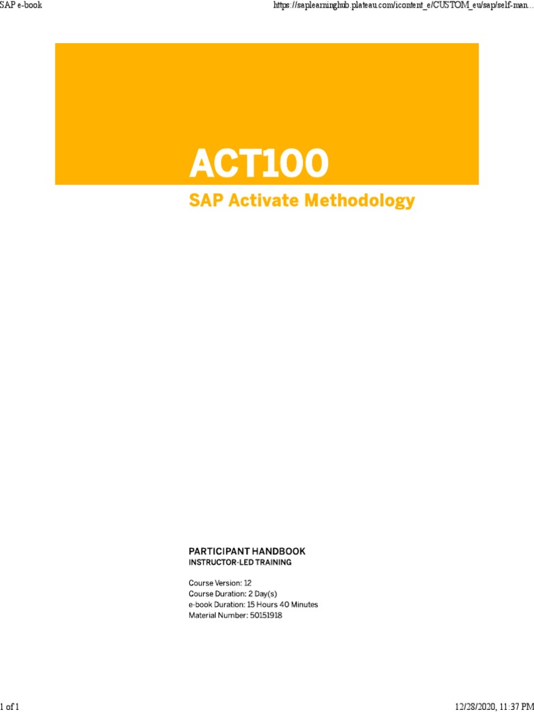 ACT100 | PDF