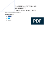 Fertility Affirmations and Mantrasfertility Affirmations and Mantras