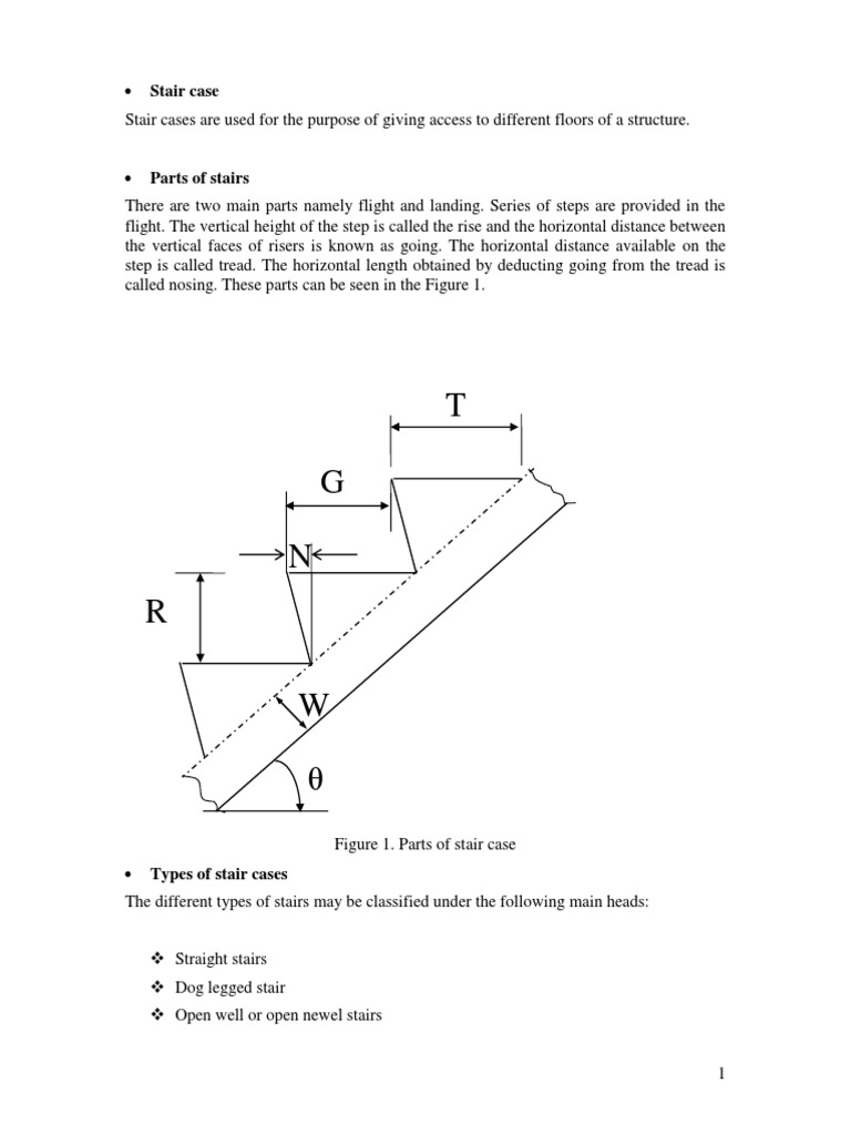 Design&Drawing of Staircase | Download Free PDF | Stairs ...