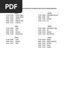 Jadwal Ujian Semester