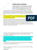 Speculative Risk in Business-Bst 1