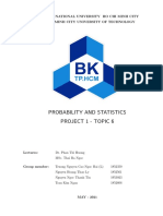 Probability and Statistics Project 1 - Topic 6