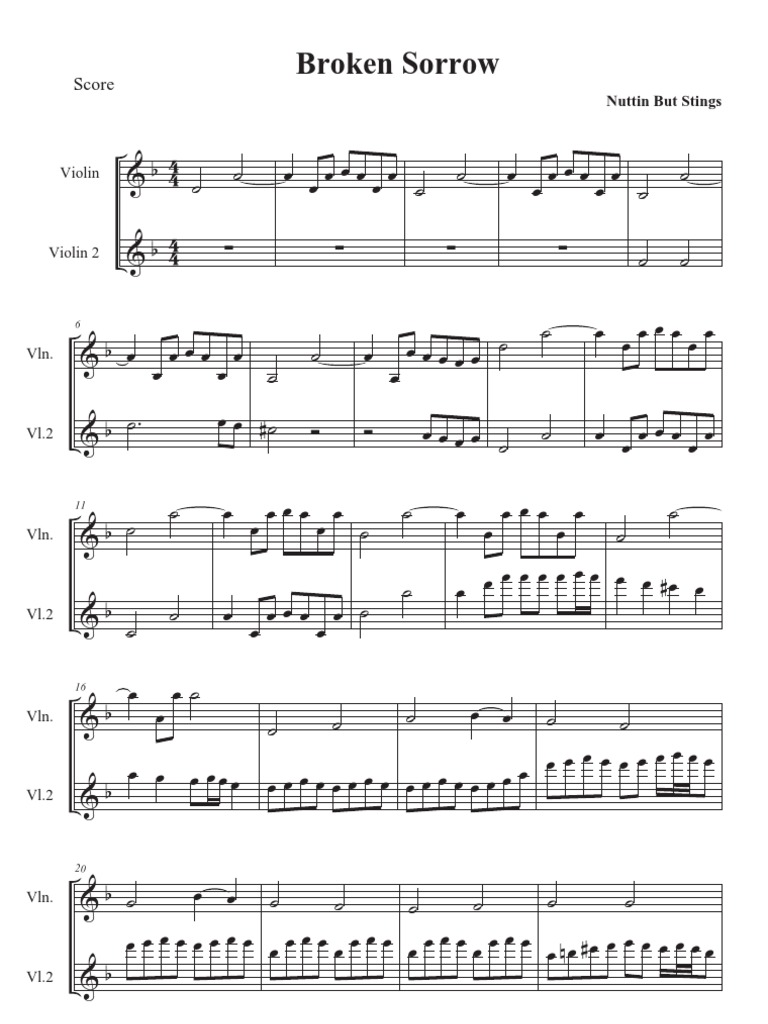 broken sorrow_violin