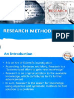 Research Methodology I