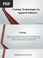 Cutting Technologies in Apparel Industry: Swarnim Singh