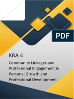Community Linkages and Professional Engagement & Personal Growth and Professional Development