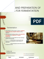 Design and Preparation of Media For Fermentation: Done By: Sreelakshmi S Menon Dept of Biotechnology