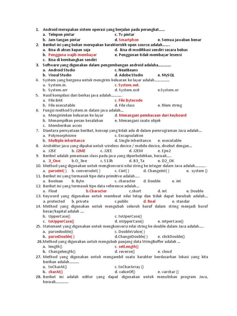 Panduan Dasar Pemrograman Java | PDF | Komputer | Teknologi & Rekayasa