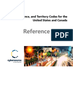 Reference Guide: State, Province, and Territory Codes For The United States and Canada