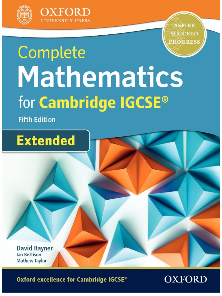 Complete Mathematics For Cambridge IGCSE® Fifth Edition