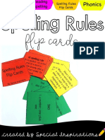 Orton-Gillingham Spelling Rules Flip Cards