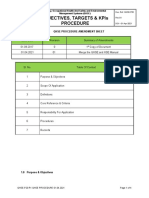 20 Objectives, Targets & KPIs Procedure