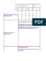 Problem Description:-Spatter Observed On Part: P Q C D M