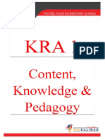 Content, Knowledge & Pedagogy