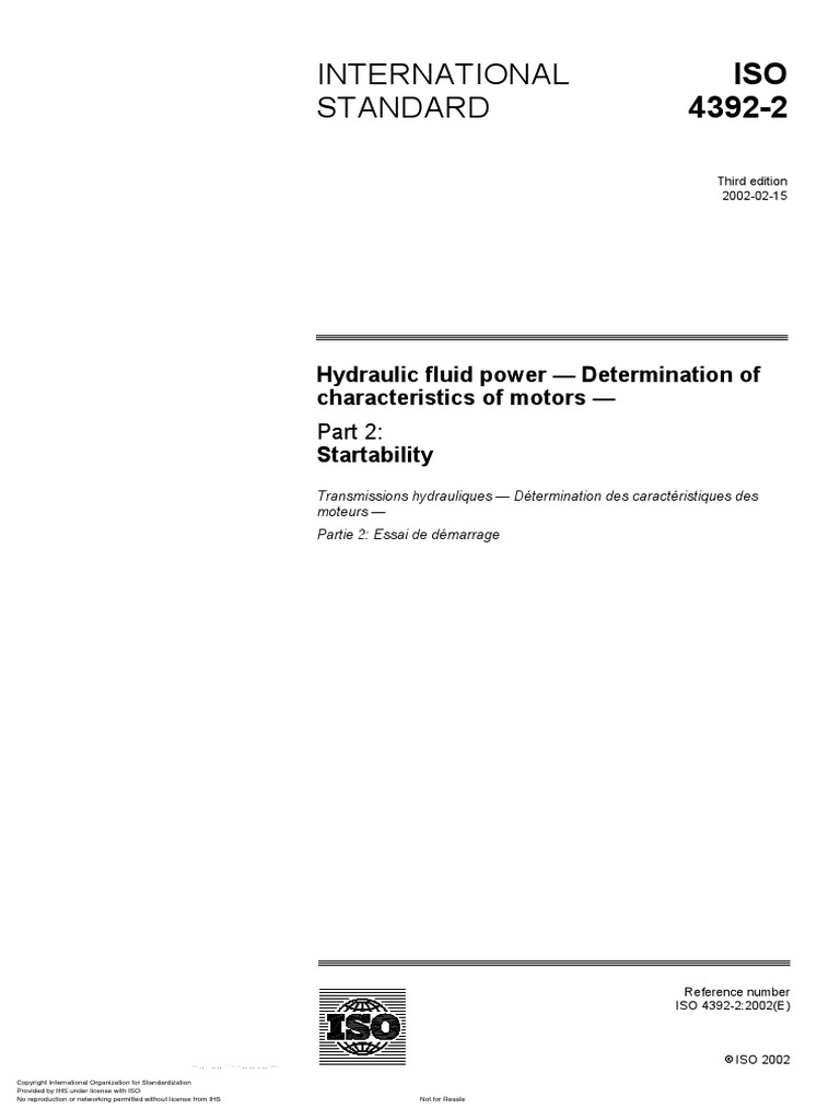ISO-4392-2-2002-Hydraulic Fluid Power - Determination of The Motors ...