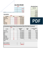 Barge Steel Weight Estimate Based on Dimensions & Structures