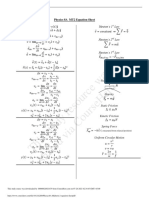 This Study Resource Was: Physics 8A MT2 Equation Sheet
