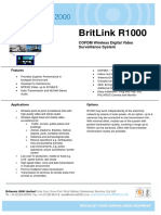 Britlink R1000: Cofdm Wireless Digital Video Surveillance System