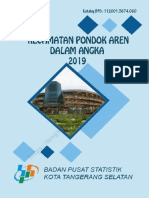 Kecamatan Pondok Aren Dalam Angka 2019