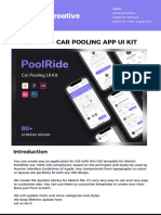Poolride - Car Pooling App Ui Kit: Professional Graphic Design Made by Capi Creative