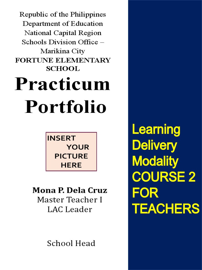 LDM PRACTICUM PORTFOLIO MTs LAC Leaders | PDF | Lesson Plan | Pedagogy