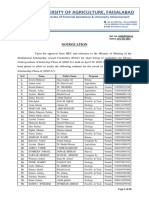 Notification For Candidate of Ehsaas Undergraduate Scholarships Phase-II 2020-21 18.6.2021