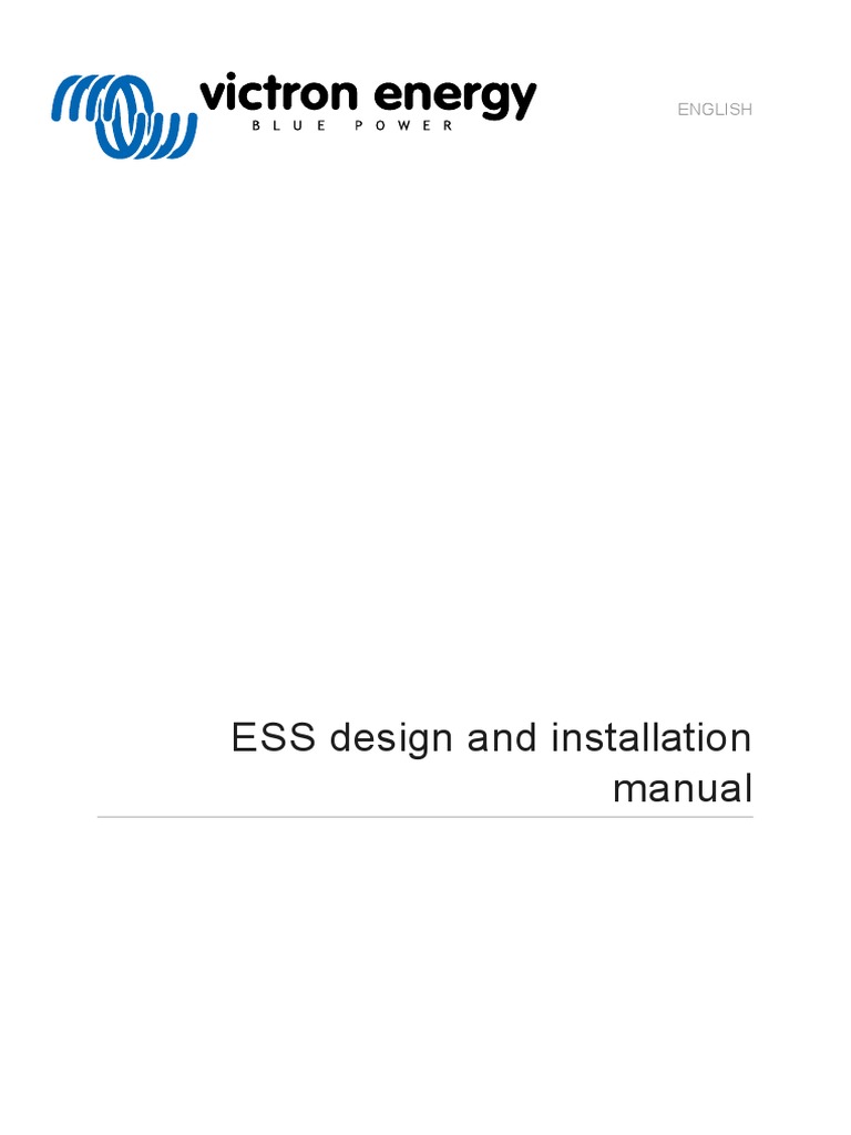 ESS Design and Installation Manual-En | PDF | Power Inverter | Battery ...