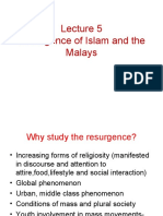 Resurgence of Islam Malays Lecture