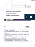 Economics For Built Environment: Mba CPM, Mba Qs & Mba Reui Nihar Nanyam, Arun Ahuja & Brijesh Bhat