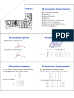 Computer Graphics - 3D Geometrical Transformations