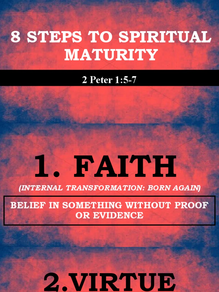 8 Steps to Spiritual Maturity | PDF | Grace In Christianity | Jesus