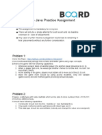 Core Java Practice Assignment - II