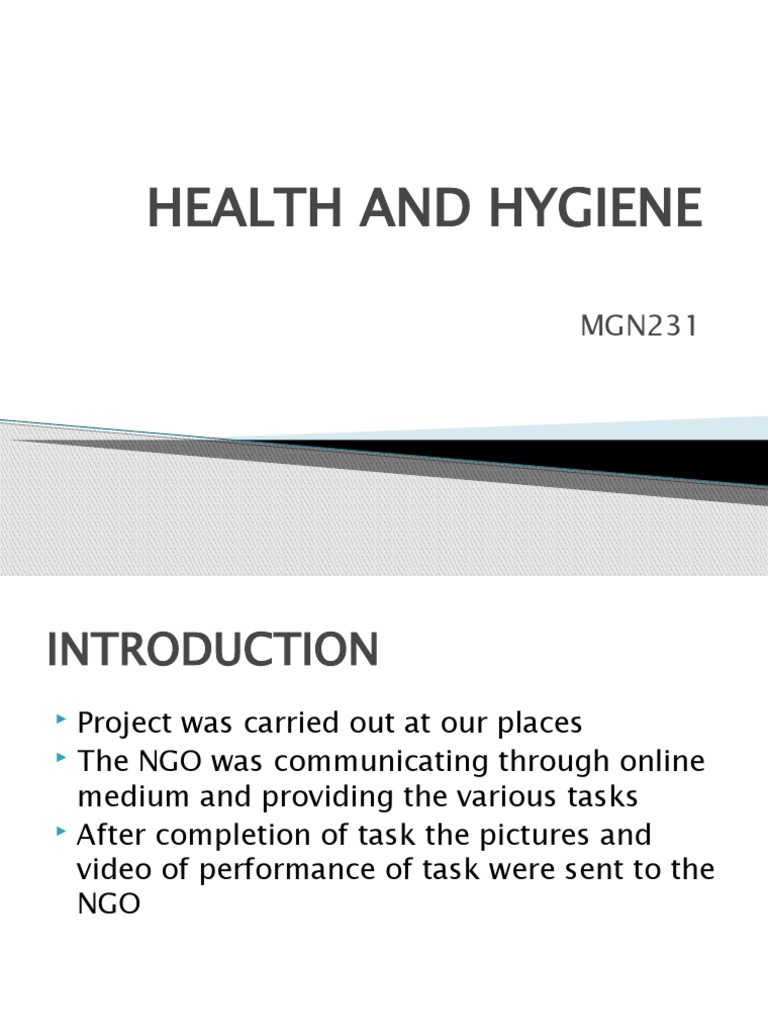 Health and Hygiene PDF